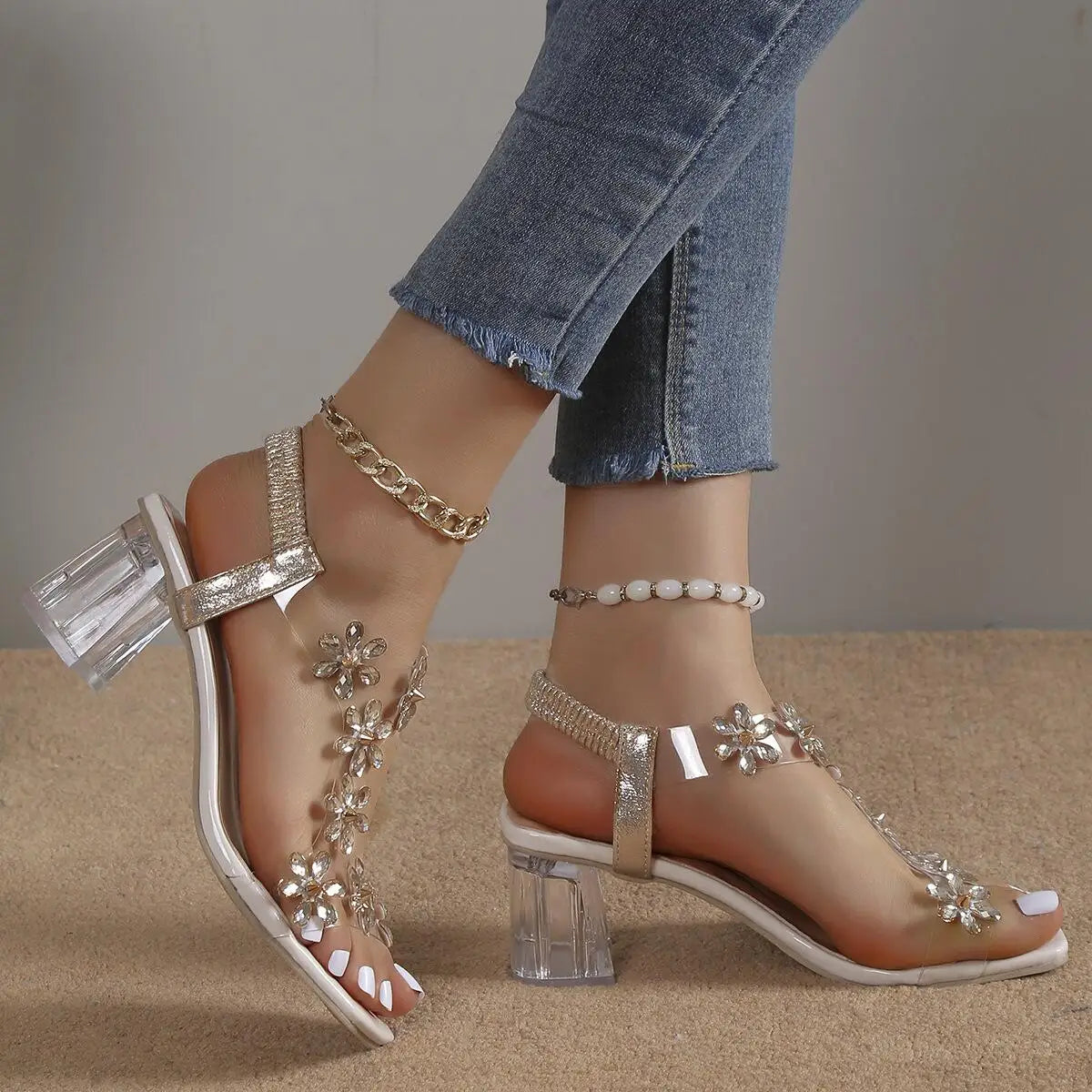 Rhinestone Heel