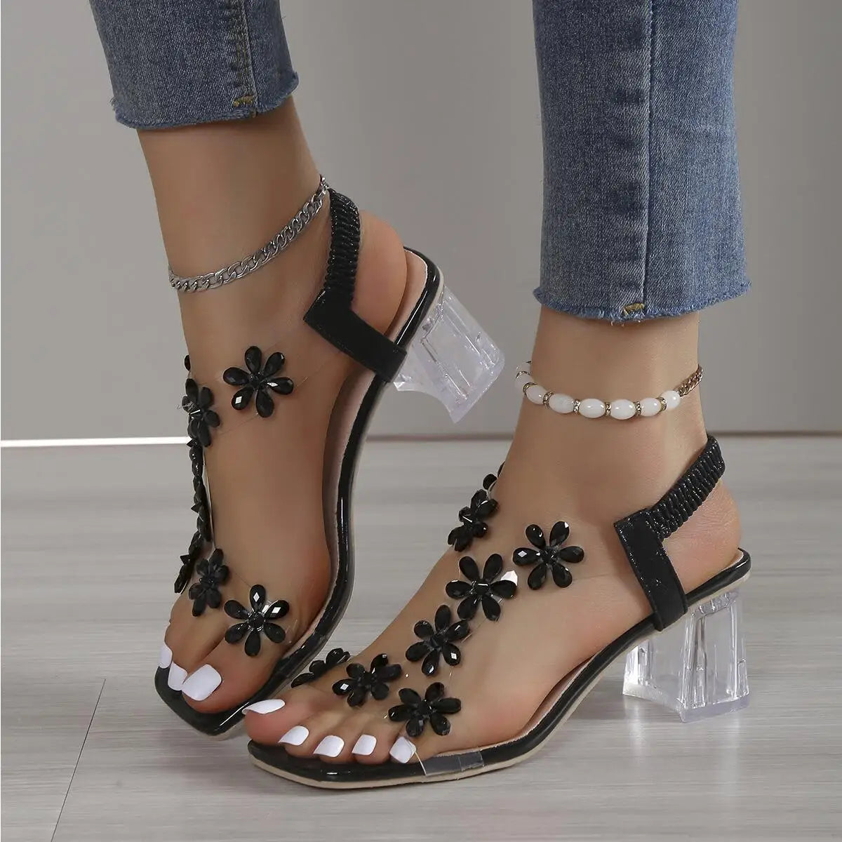 Rhinestone Heel