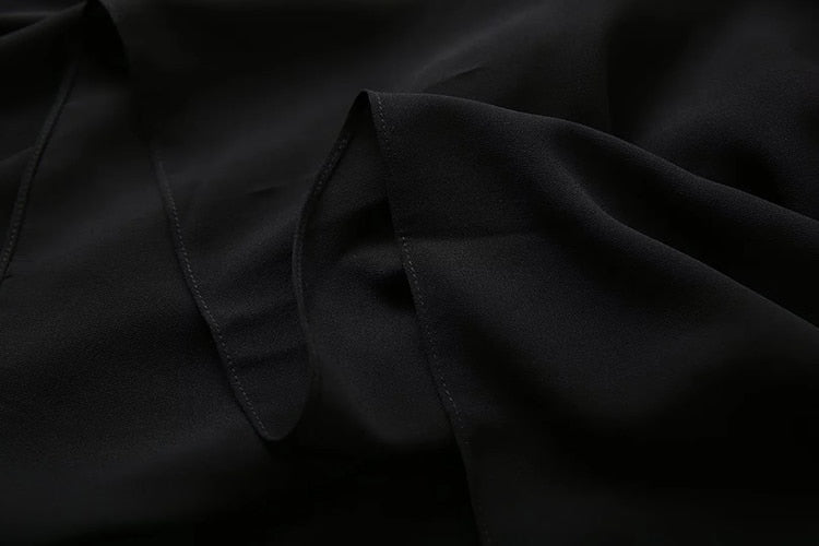 Akari Lace Trim Dress floral black 