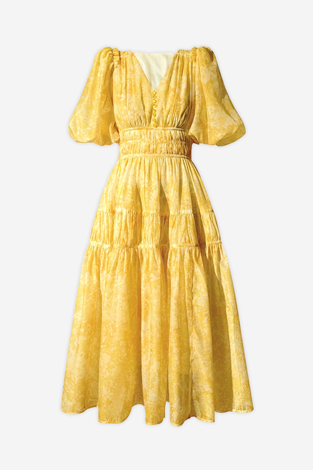 فستان زهر أصفر